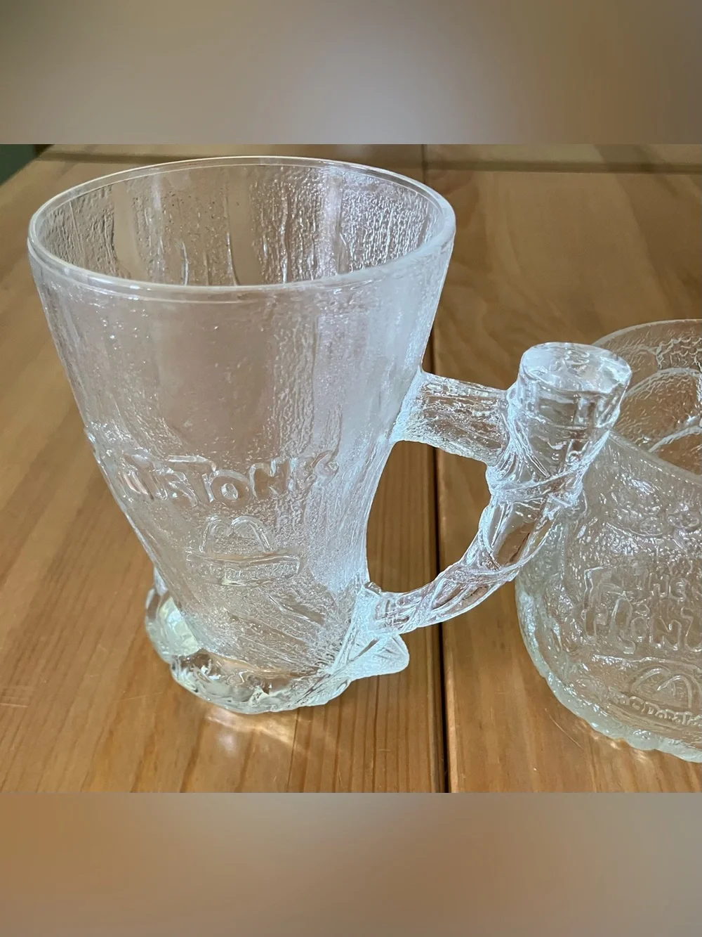 EUC Complete Set Collectable McDonalds Flintstones Glass Mug Set - Vintage 1993